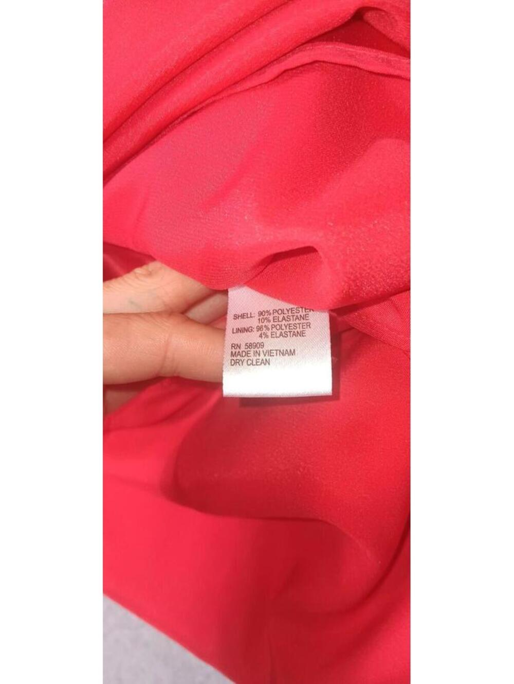 NWT! Alex Marie Aliya Tiered Vneck Dress Womens Size 8 Tropic Breeze Red Tie... - Picture 6 of 11